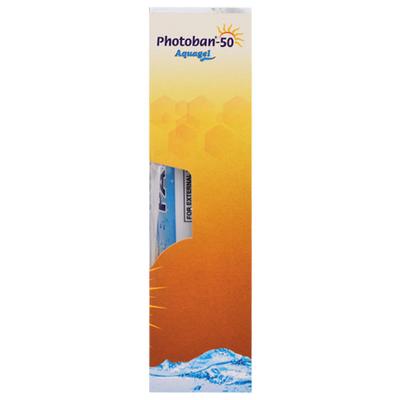 Photoban 50 Aquagel SPF 50 PA+++ UVA/UVB Sunscreen 60gm - Sunscreen Preparations-Emo