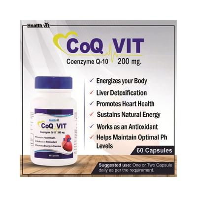 Healthvit High Absorption Co-Qvit Coenzyme Q10 - 200mg- Capsules 60's - General Health