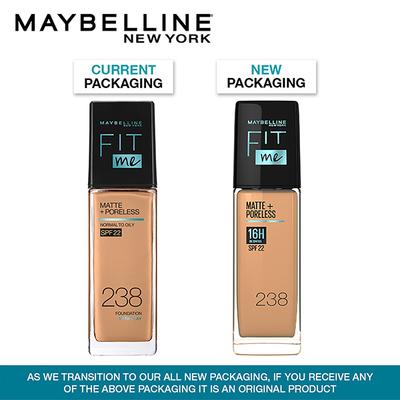 Maybelline New York Fit Me Matte+Poreless 16H Oil Control Spf 22 Foundation, 238 30 ml - Foundation