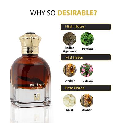 NUSUK Oud Hindi EDP Perfume for Men 90 ml - Men Perfumes (Edt/Edp)