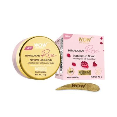 WOW Skin Science Himalayan Rose Lip Scrub Exfoliates 15 gm - Scrubs & Exfoliants