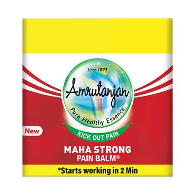 Amrutanjan New Maha Strong Pain Balm 50 ml (Free Roll On 2.5 ml) - Balm & Ointments