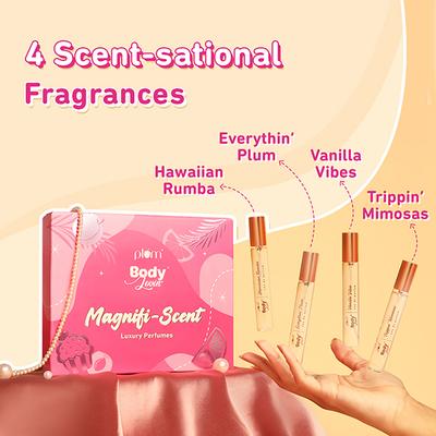 Plum Bodylovin Magnifi-Scent Luxury Perfumes Gift Set, Bestselling Fragrances, Ideal Gifting Option 4's - Women Perfumes (Edt/Edp)