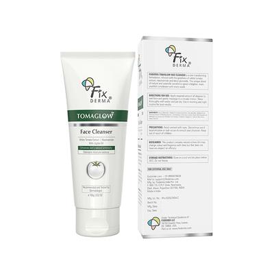 Fixderma Tomaglow Face Cleanser with White Tomato Extract, Niacinamide with Jojobo Oil 100 gm - Face Wash & Cleansers