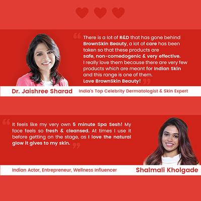 BrownSkin Beauty Play Dough Algae Face Mask with Free Applicator 50 ml - Face Packs