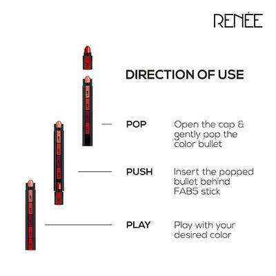 RENEE Fab Bullet L 09 Tea Rose 1.5 gm - Lipsticks