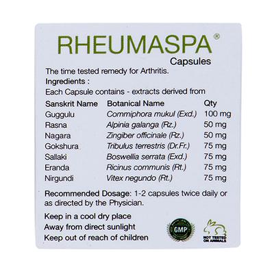 Kairali Rheuma Spa Capsules 60's - Speciality Medicines