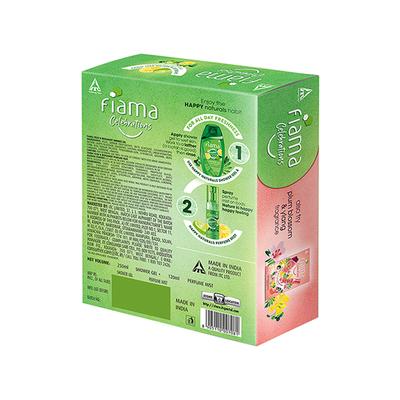 Fiama Combo Pack Happy Naturals Yuzu and Bergamot Shower Gel 250ml & Perfume Mist 120ml 1's - Shower Gels & Body Wash