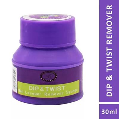 Fashion Colour Dip And Twist Multi Flavours Nail Lacquer Remover Sponge 30ml - Nail Polish Remover