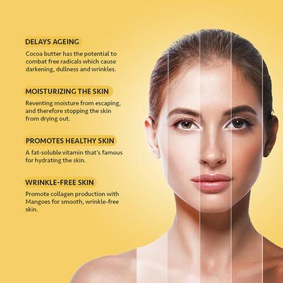 Berina Go Glow By Berina Cocoa Butter with Mango & Vitamin E Face Cream 500 ml - Skin-Treatment
