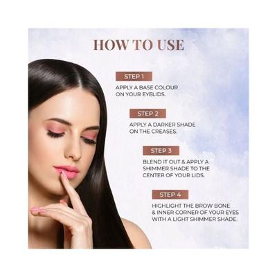 Just Herbs 9 in 1 Eyeshadow Palette Long Wearing And Easily Palette Night Palette 9gm - Eye Shadow Palettes