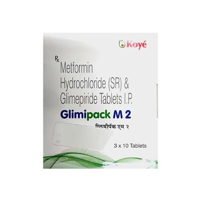 Glimipack M 2mg/500mg Tablet 30'S - Diabetes-Ant
