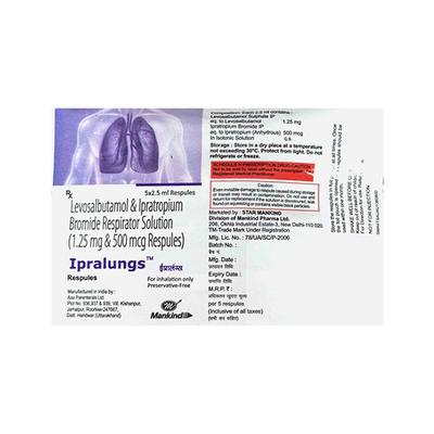 IPRALUNGS Respules 2.5ml - Asthma/COPD-Ast