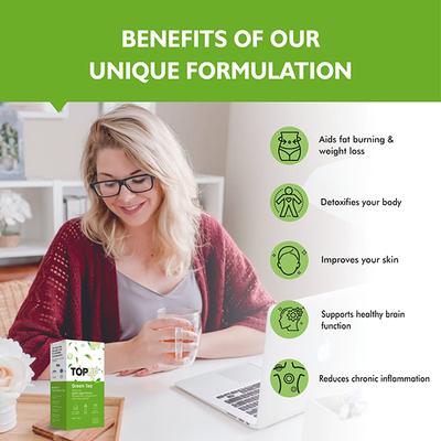 Nuvox TopUp Green Tea Effervescent Tablet - Green Apple 40's - Herbal/Green Teas