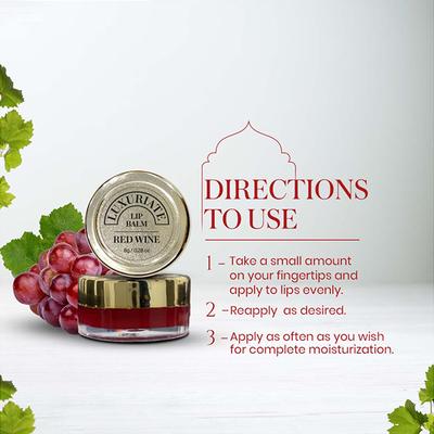 Luxuriate Red Wine Lip Balm 8 gm - Lip Balms