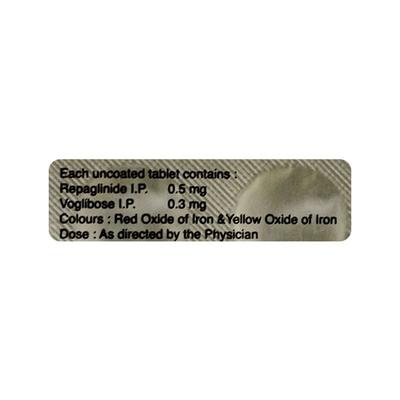 VOGLITOR R 0.5/0.3 Tablet 10's - Diabetes-Ant