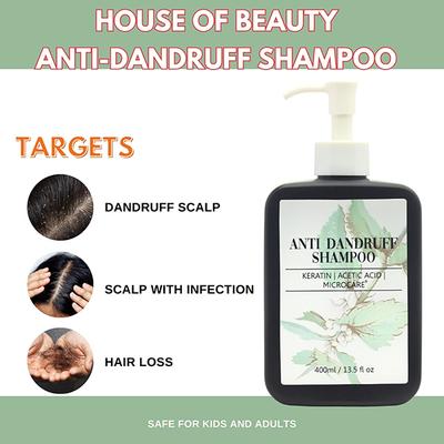 House of Beauty Anti-Dandruff Shampoo To Aid Flaky Scalp & Strengthen Hair with Salicylic 400ml - Shampoos