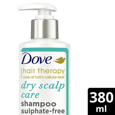 Dove Hair Therapy Dry Scalp Care Sulphate-Free Shampoo, Niacinamide No Parabens & Dyes 380ml - Shampoos