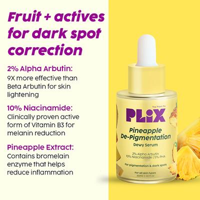 Plix The Plant Fix 5% Pineapple Foaming Face Wash And Serum For Pigmentation & Dark Spots 100 ml - Face Wash & Cleansers