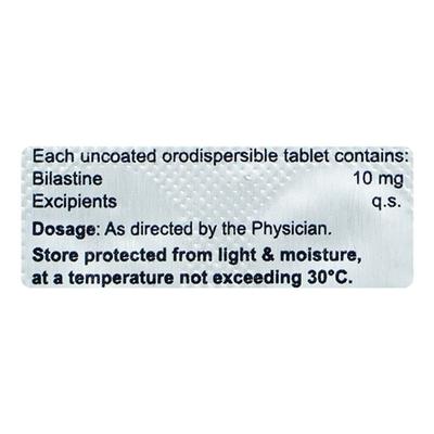 BILASHINE DT Tablet 10's - Allergies-Ant