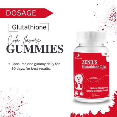 Zenius Glutathione Cola Gummies 30's - Hair & Skin