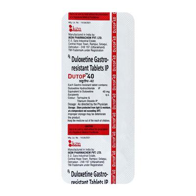DUTOP 40 Tablet 10's - Depression-Ant