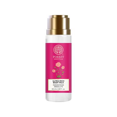 Forest Essentials Ultra-Rich Body Milk Indian Rose Absolute 50ml - Lotions & Creams