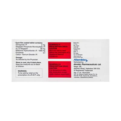 GLISEN SM 2 Tablet 15's - Diabetes-Ant