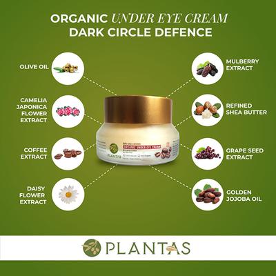 Dark Circle Defence ORGANIC UNDER EYE Cream 15 gm - Under Eye Creams & Serums
