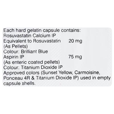 Roseday A 20/75mg Capsule 10'S - High Cholesterol-Dys