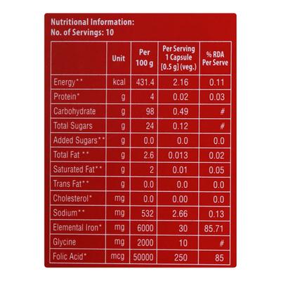 Vitcofol HB Capsule 10'S - Iron Supplement/Anaemia-Vma