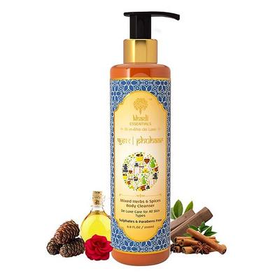 Khadi Essentials Phuhaar Body Cleanser - Mixed Herbs & Spices 200 ml - Shower Gels & Body Wash