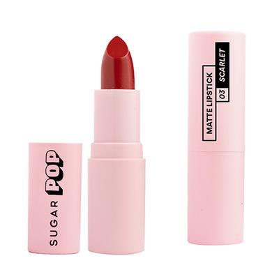SUGAR POP Matte Lipstick - 03 Scarlet 4.2 gm - Lipsticks