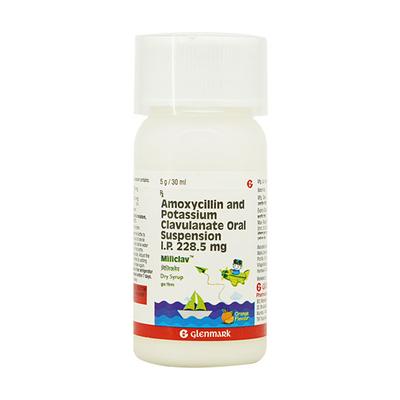 Miliclav Orange Flavour Dry Syrup 30ml - Bacterial Infections-Pen