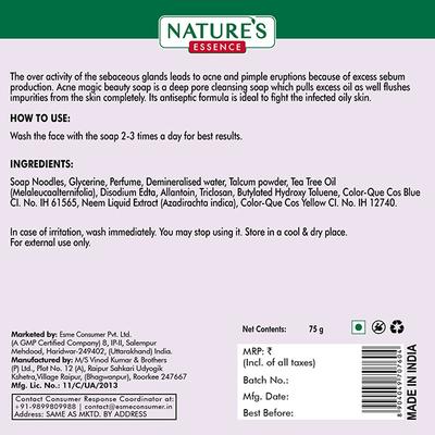 Nature's Essence Acne Magic Clear Skin Beauty Soap 75 gm - Soaps