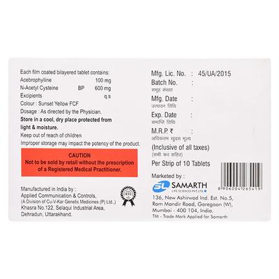 MUCOMIX ACE Tablet 10's - Asthma/COPD-Ast