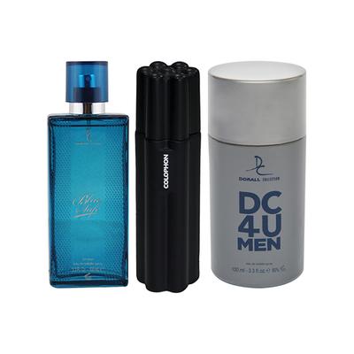 Dorall Collection Blue Safe + Colophon + DC 4 U EDT Set 3's - Men Perfumes (Edt/Edp)
