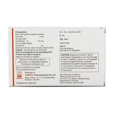 Prostagard D 4 Capsule 10'S - Bladder And Prostate Disorders-Dru