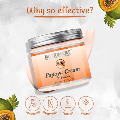 Nutriment Papaya Cream All Skin Type 250 gm - Lotions & Creams