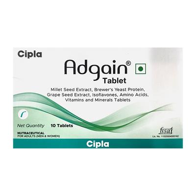ADGAIN NUTRACEUTICAL FOR ADULTS Tablet 10's - Supplements-Vam