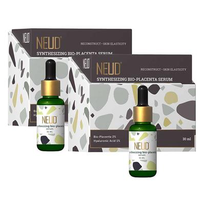 NEUD Synthesizing Bio-Placenta Serum With Hyaluronic Acid and Advanced Skin Ingredients (30 ml X 2) 2's - Face Gels