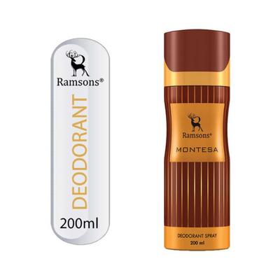 Ramsons Montesa Deodorant- Deo for Men & Women Deodorant Body Spray Bodyspray 200 ml - Deodorants/Roll-Ons