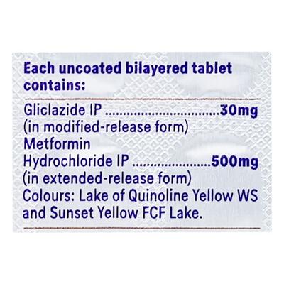 Reclimet OD 30mg Tablet 15'S - Diabetes-Ant