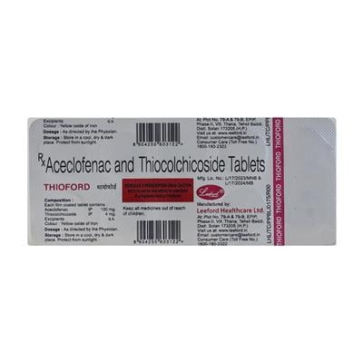 Thioford Tablet 10's - Muscle Cramps/Spasticity-Mus
