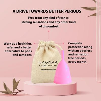 Namyaa Ultra Soft Medium Reusable Menstrual Cup 50 gm - Menstrual Cups