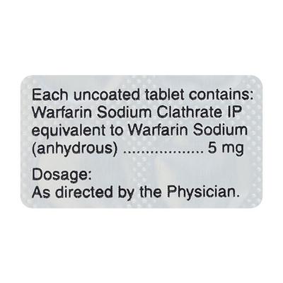 WARF 5mg Tablet 30's - Blood Clot-Ant