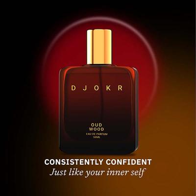 Djokr Oud Wood Perfume For Men - Eau De Parfum, Premium Luxury Long Lasting Fragrance Spray 50 ml - Men Perfumes (Edt/Edp)