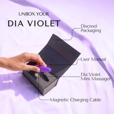 Libertee Dia Violet Mini Bullet Rechargeable Massager 12 Modes & Intensities 1's - Massagers And Vibrators
