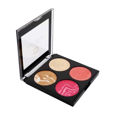 Matt Look Make - Up Series Baked Blush & Highlight Palette, Multicolor - 02 12 gm - Face Palettes