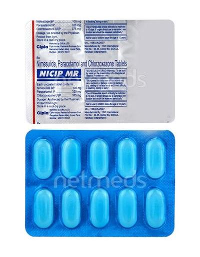 Nicip MR Tablet 10'S - Muscle Cramps/Spasticity-Mus